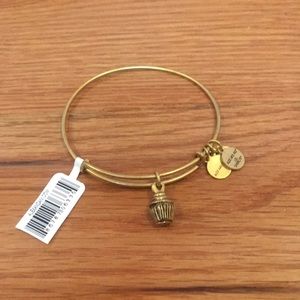 Alex and Ani Gold Cupcake Bangle